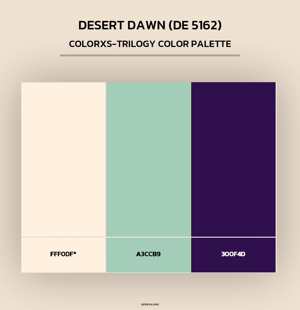 Desert Dawn (DE 5162) - Colorxs Trilogy Palette