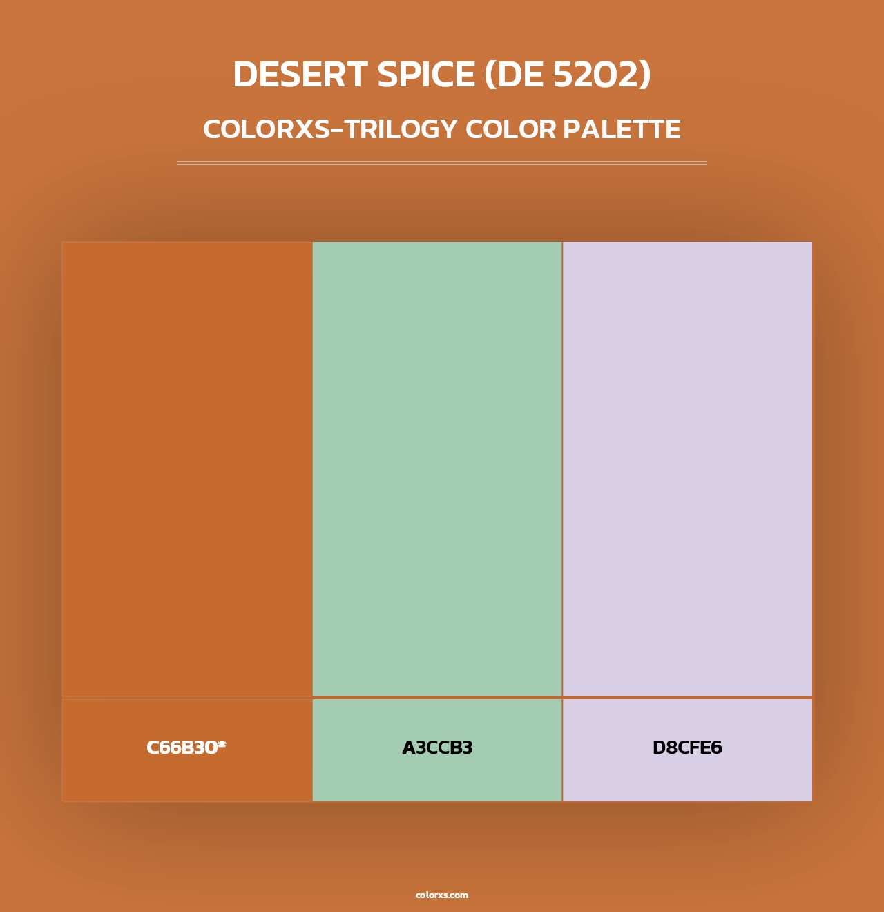 Desert Spice (DE 5202) - Colorxs Trilogy Palette