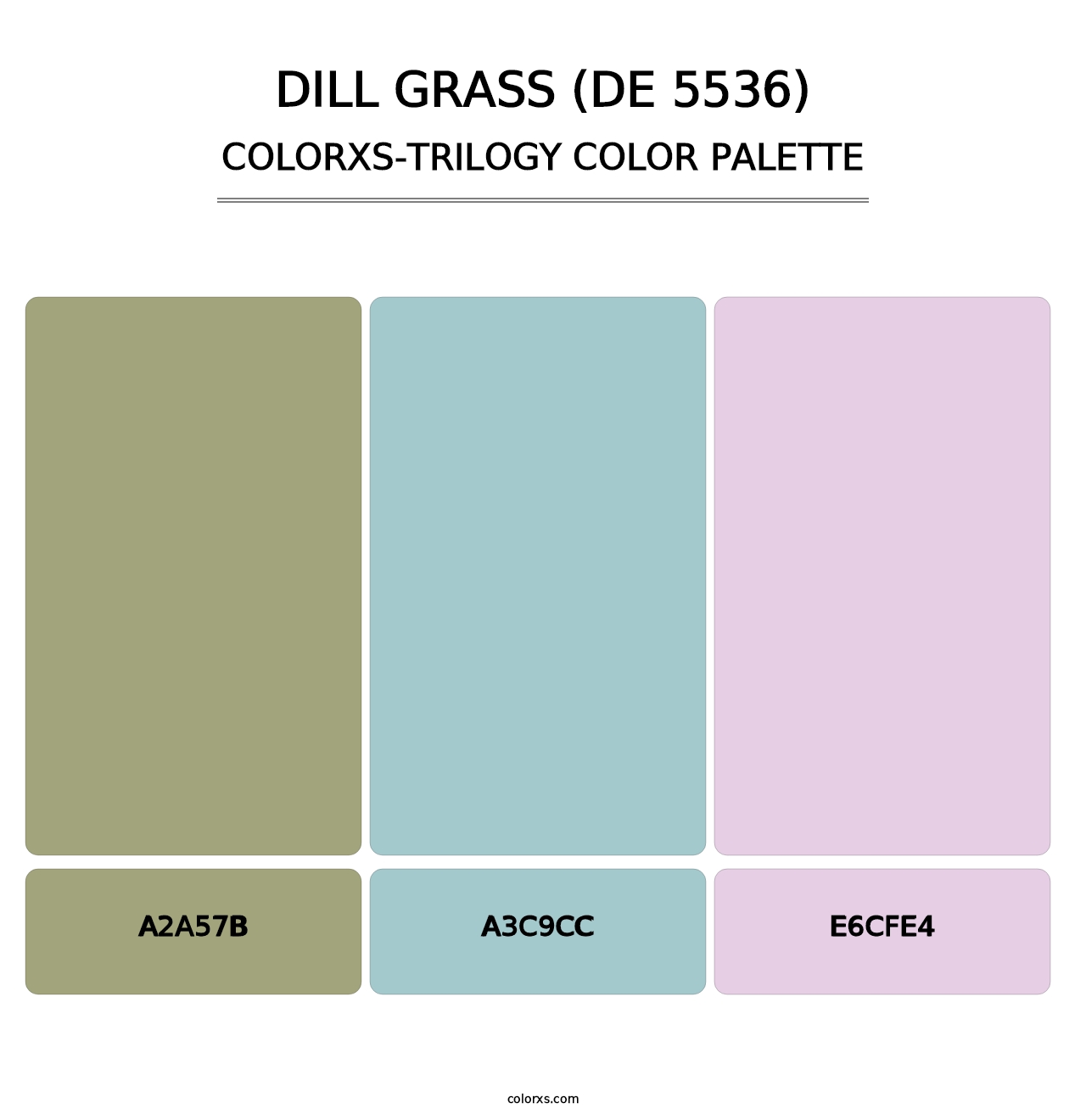 Dill Grass (DE 5536) - Colorxs Trilogy Palette