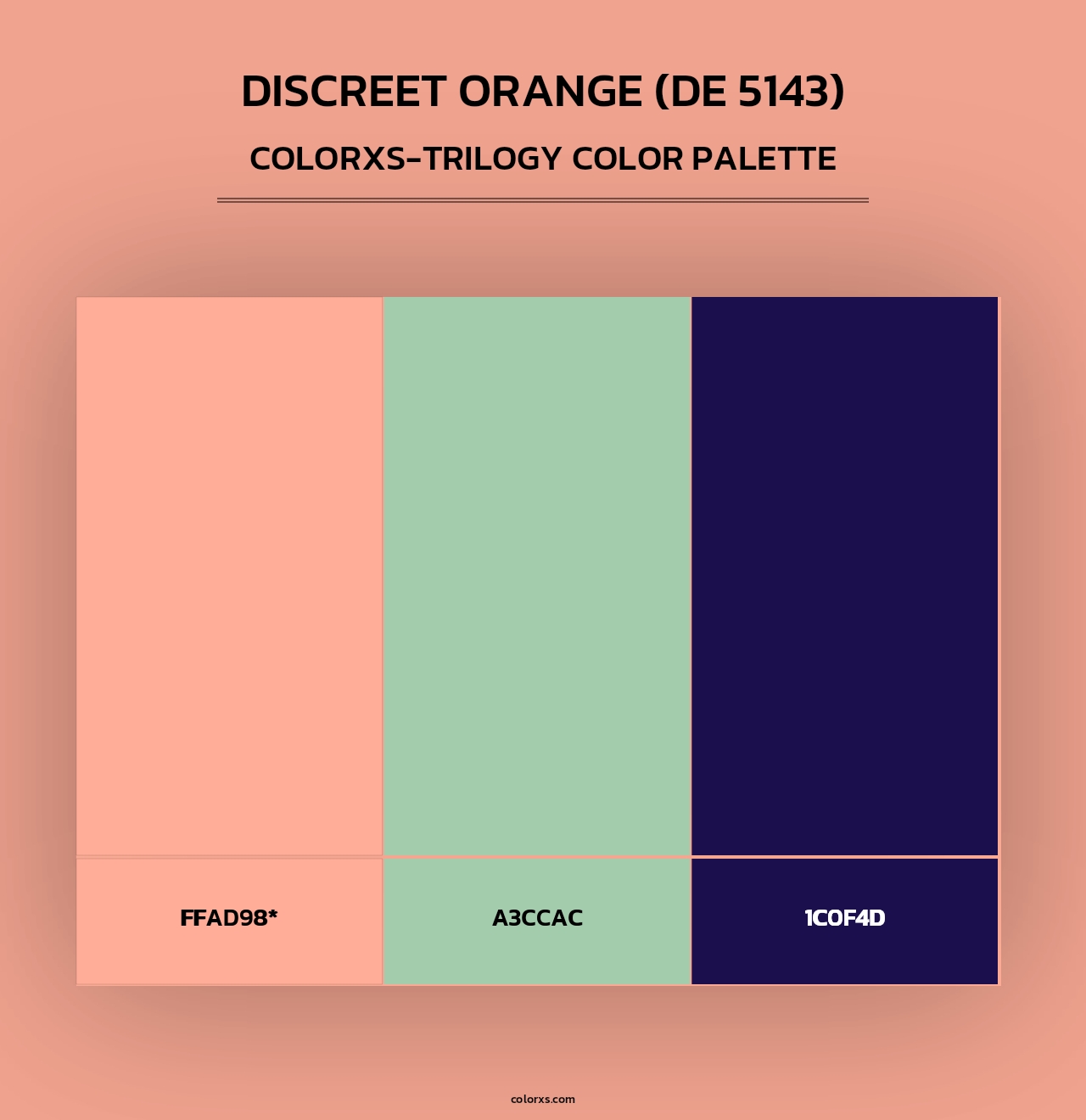 Discreet Orange (DE 5143) - Colorxs Trilogy Palette