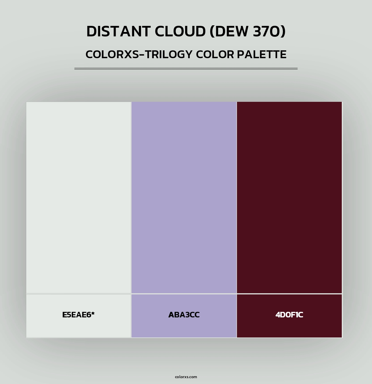 Distant Cloud (DEW 370) - Colorxs Trilogy Palette