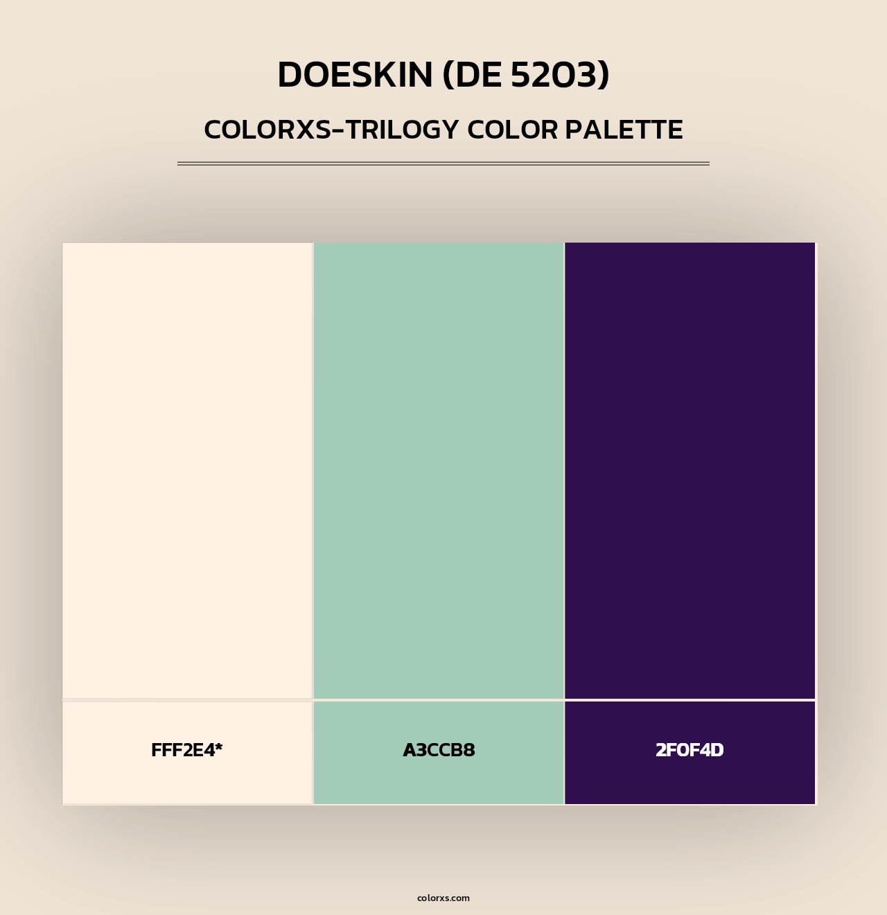 Doeskin (DE 5203) - Colorxs Trilogy Palette