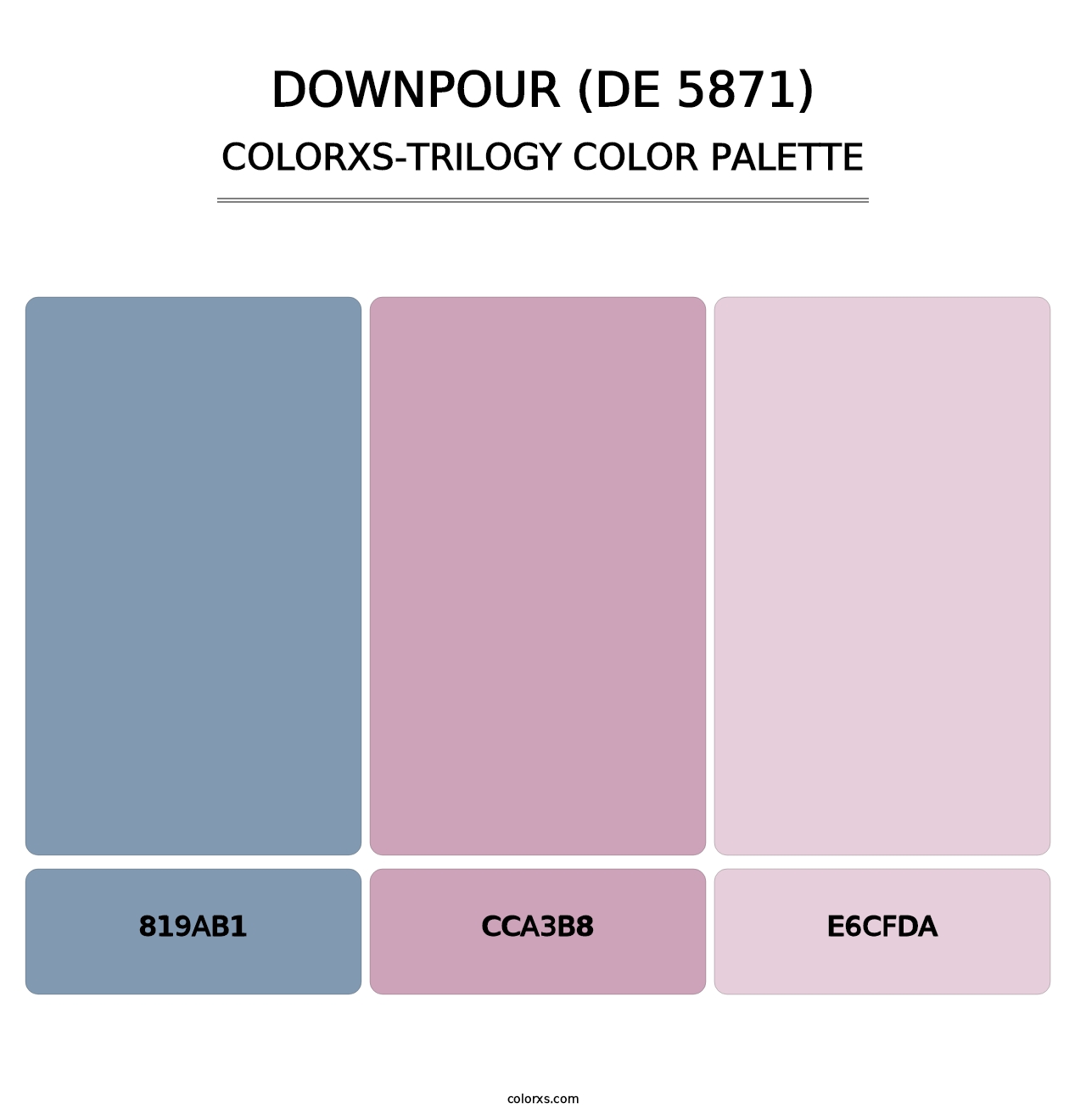 Downpour (DE 5871) - Colorxs Trilogy Palette