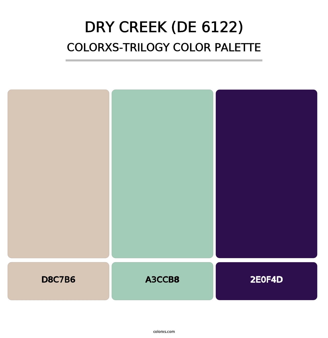 Dry Creek (DE 6122) - Colorxs Trilogy Palette