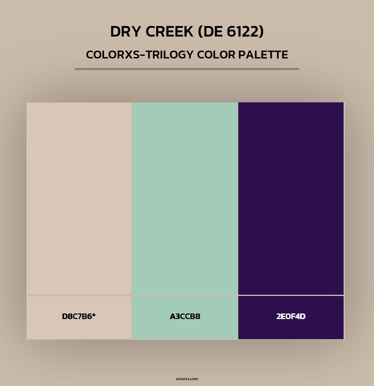 Dry Creek (DE 6122) - Colorxs Trilogy Palette