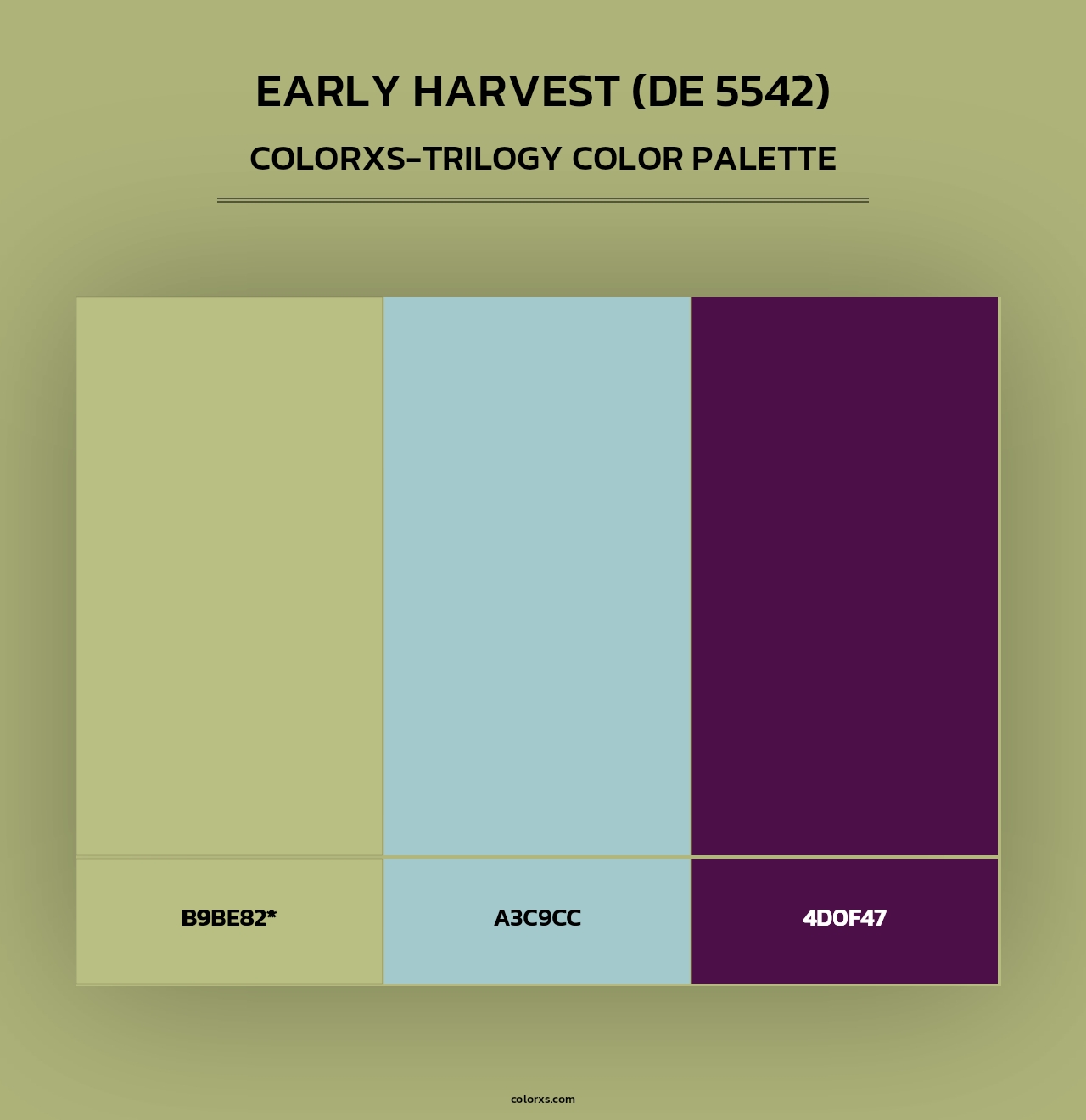 Early Harvest (DE 5542) - Colorxs Trilogy Palette