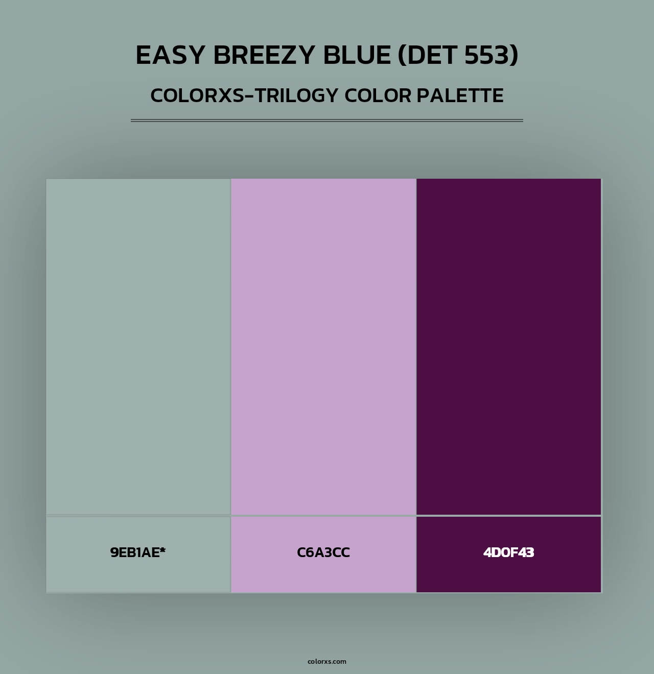 Easy Breezy Blue (DET 553) - Colorxs Trilogy Palette