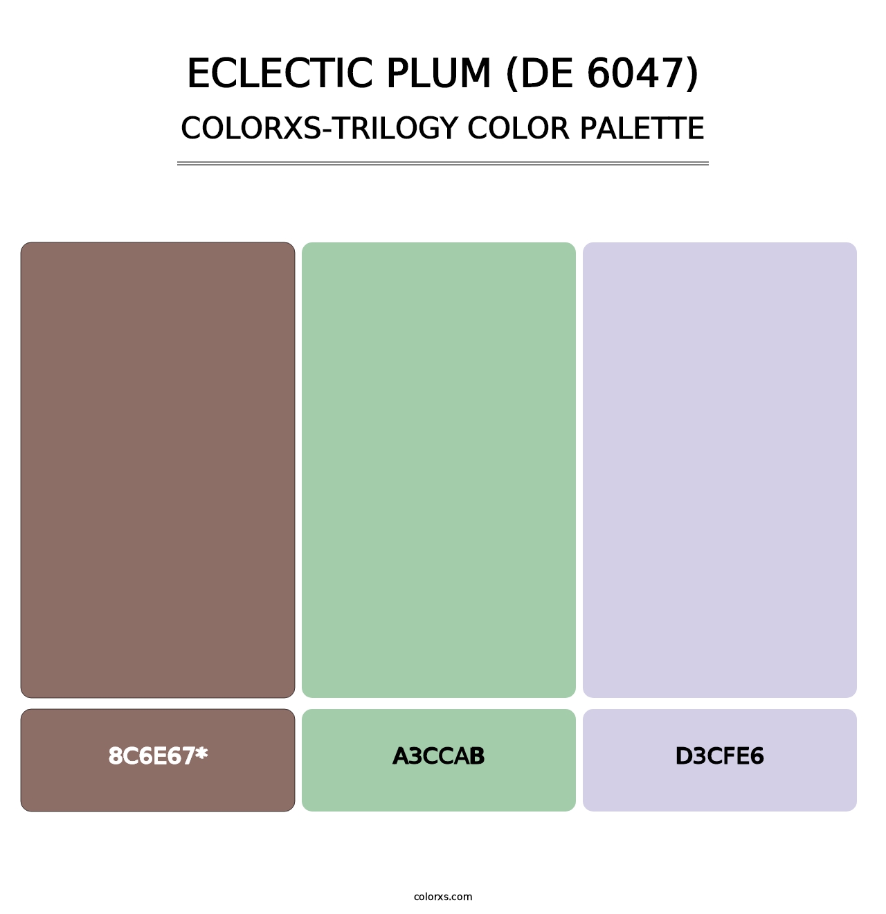 Eclectic Plum (DE 6047) - Colorxs Trilogy Palette