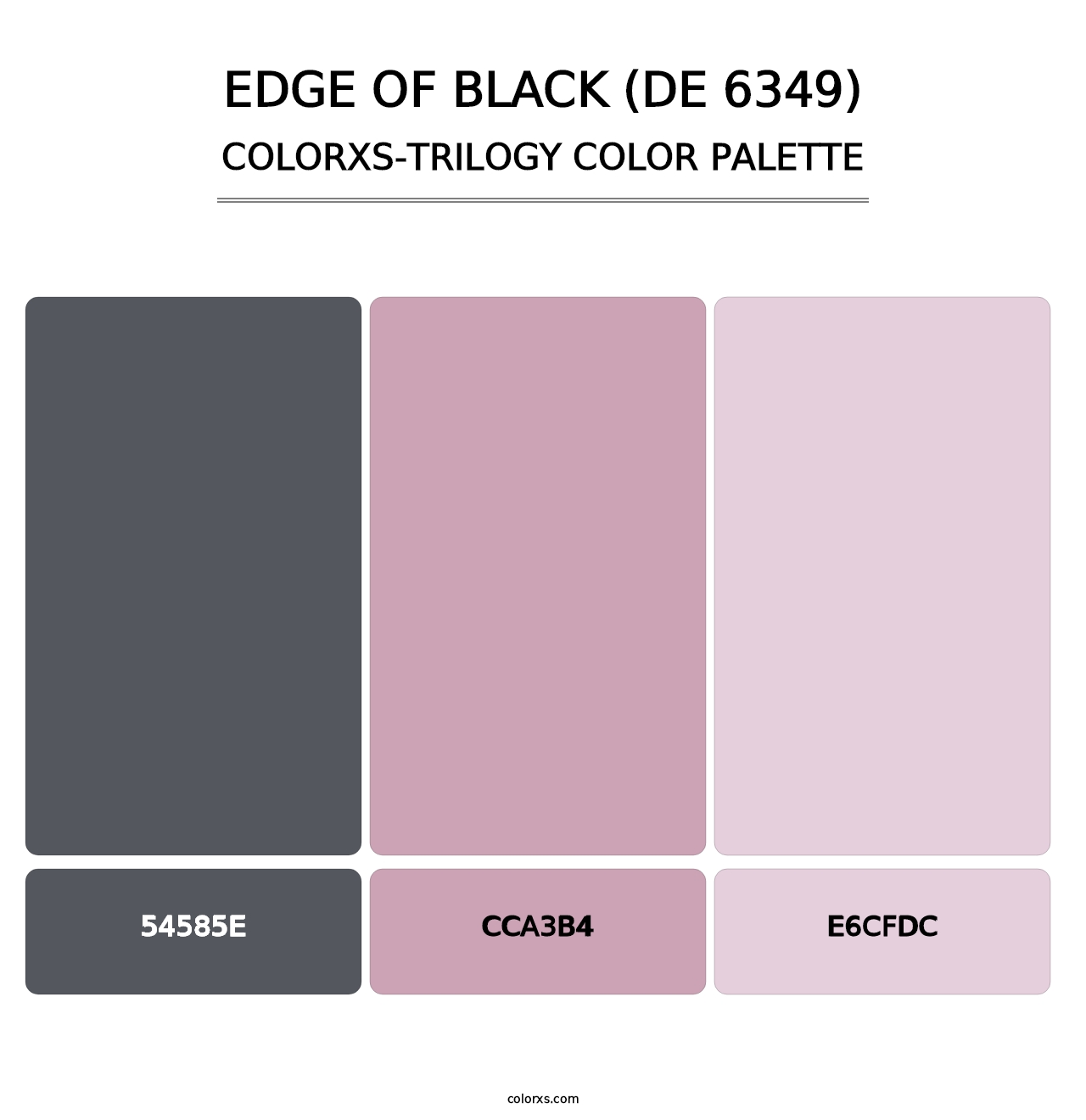 Edge of Black (DE 6349) - Colorxs Trilogy Palette