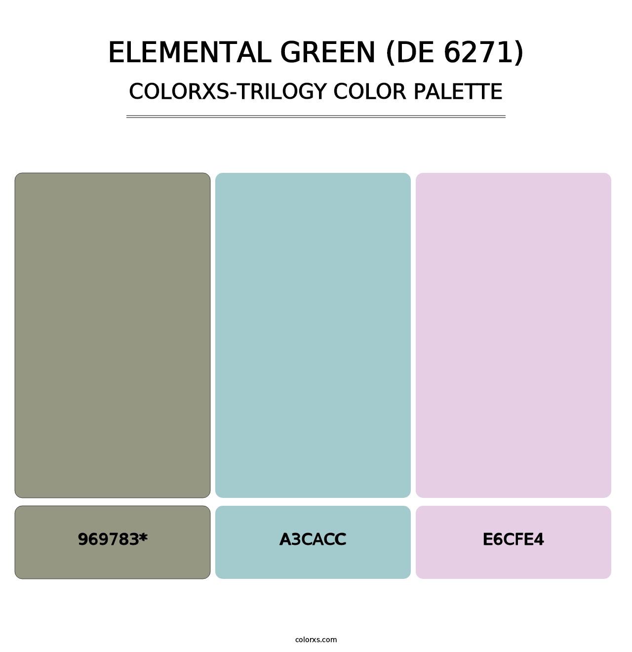 Elemental Green (DE 6271) - Colorxs Trilogy Palette
