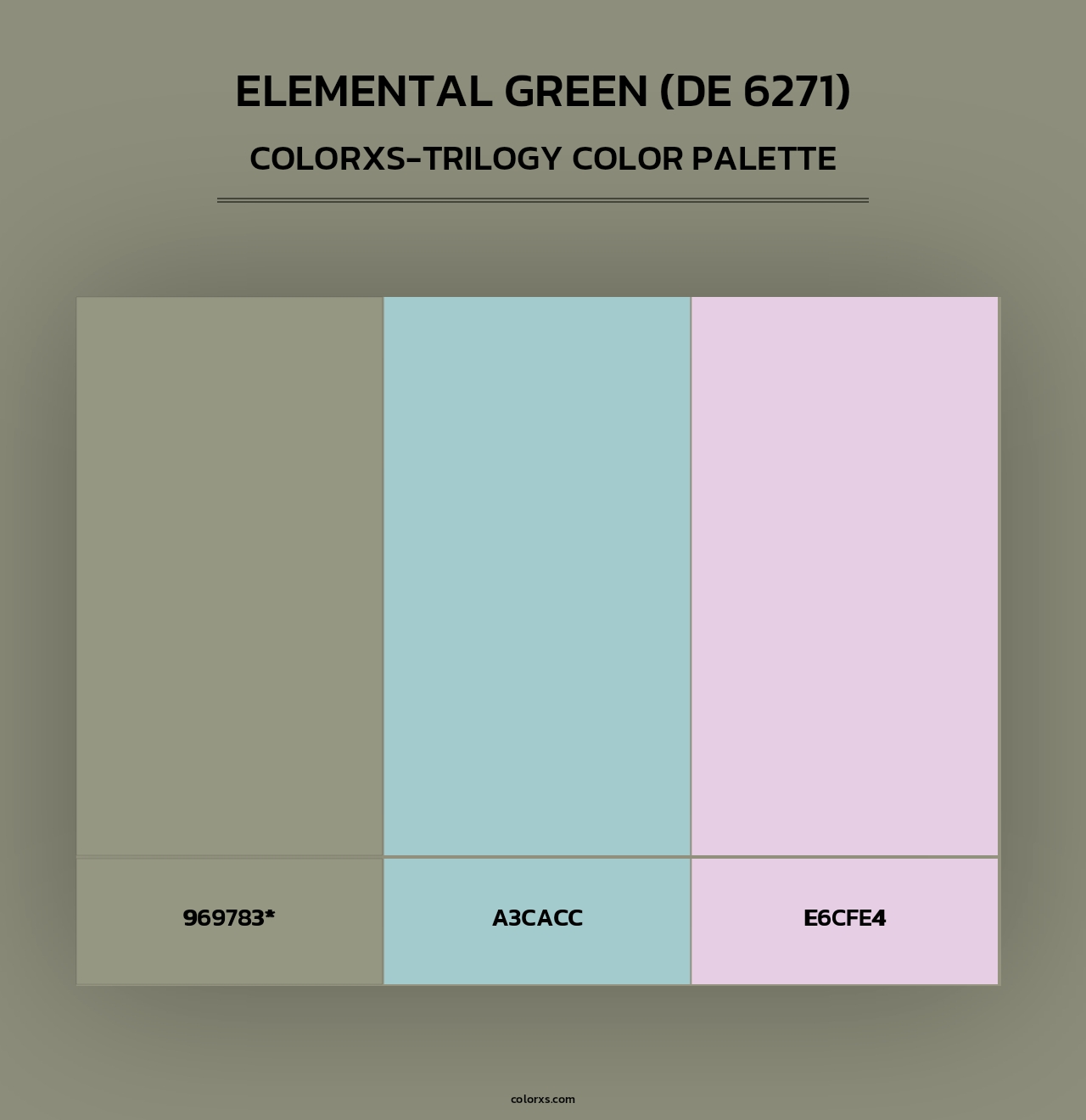 Elemental Green (DE 6271) - Colorxs Trilogy Palette