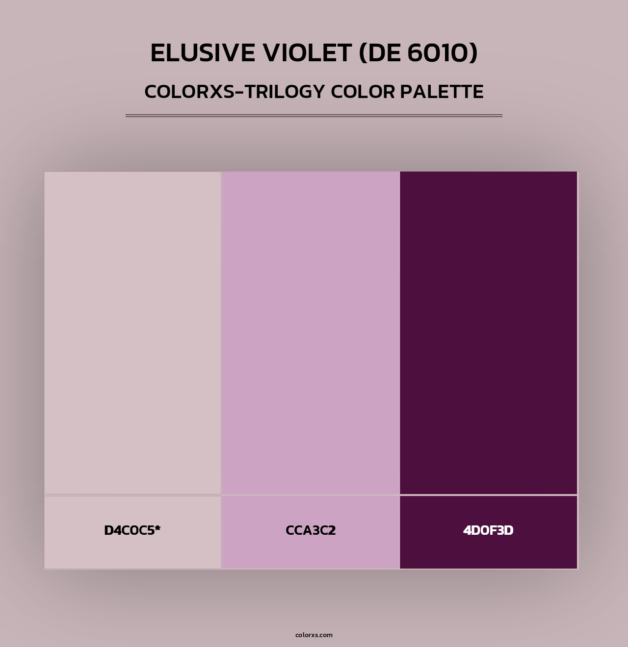Elusive Violet (DE 6010) - Colorxs Trilogy Palette
