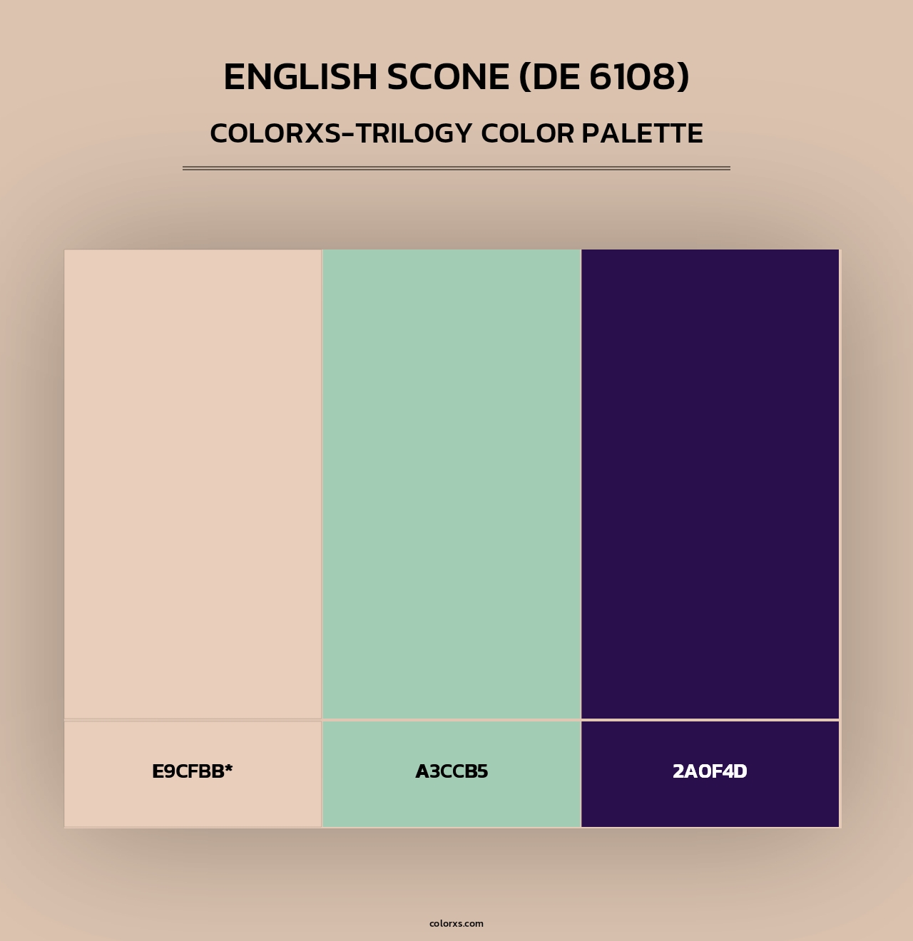 English Scone (DE 6108) - Colorxs Trilogy Palette