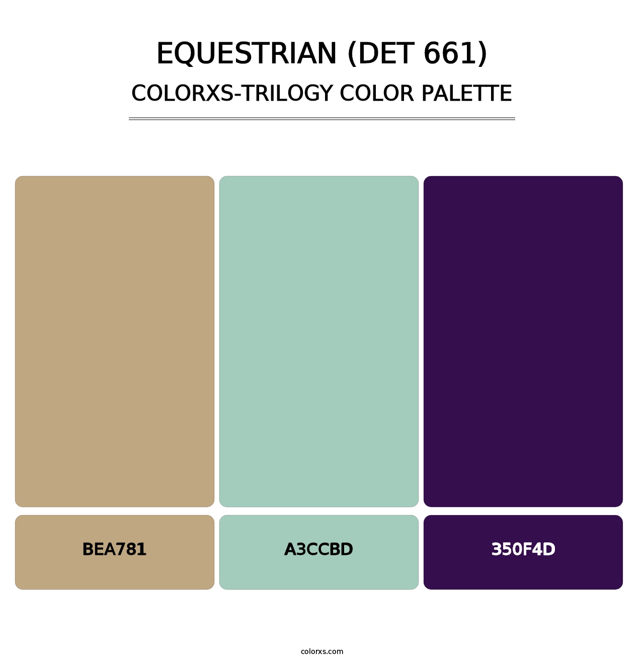 Equestrian (DET 661) - Colorxs Trilogy Palette