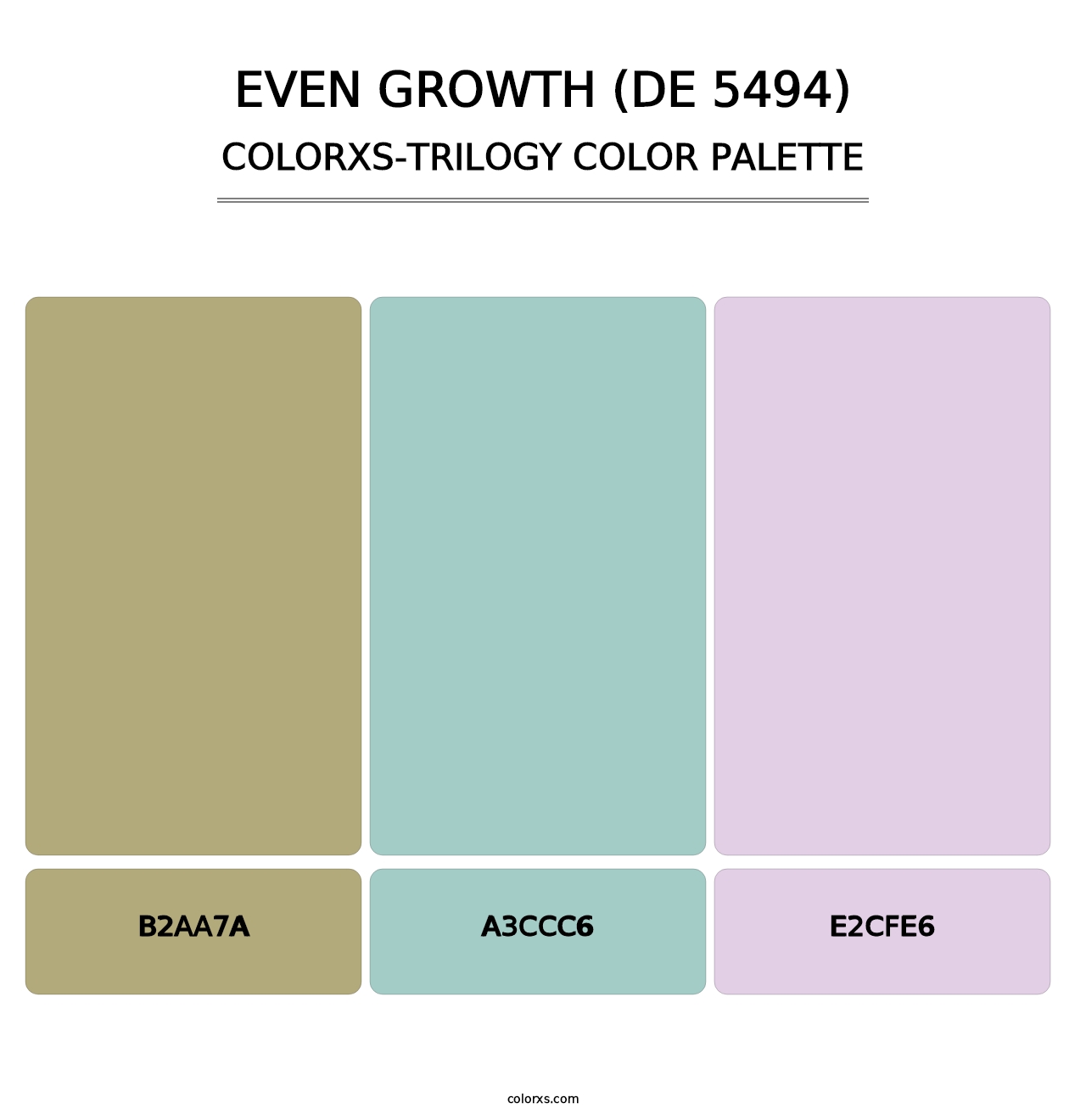 Even Growth (DE 5494) - Colorxs Trilogy Palette