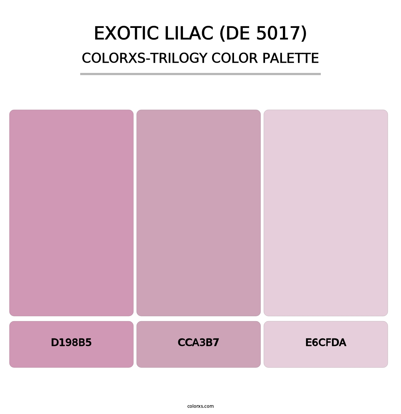 Exotic Lilac (DE 5017) - Colorxs Trilogy Palette