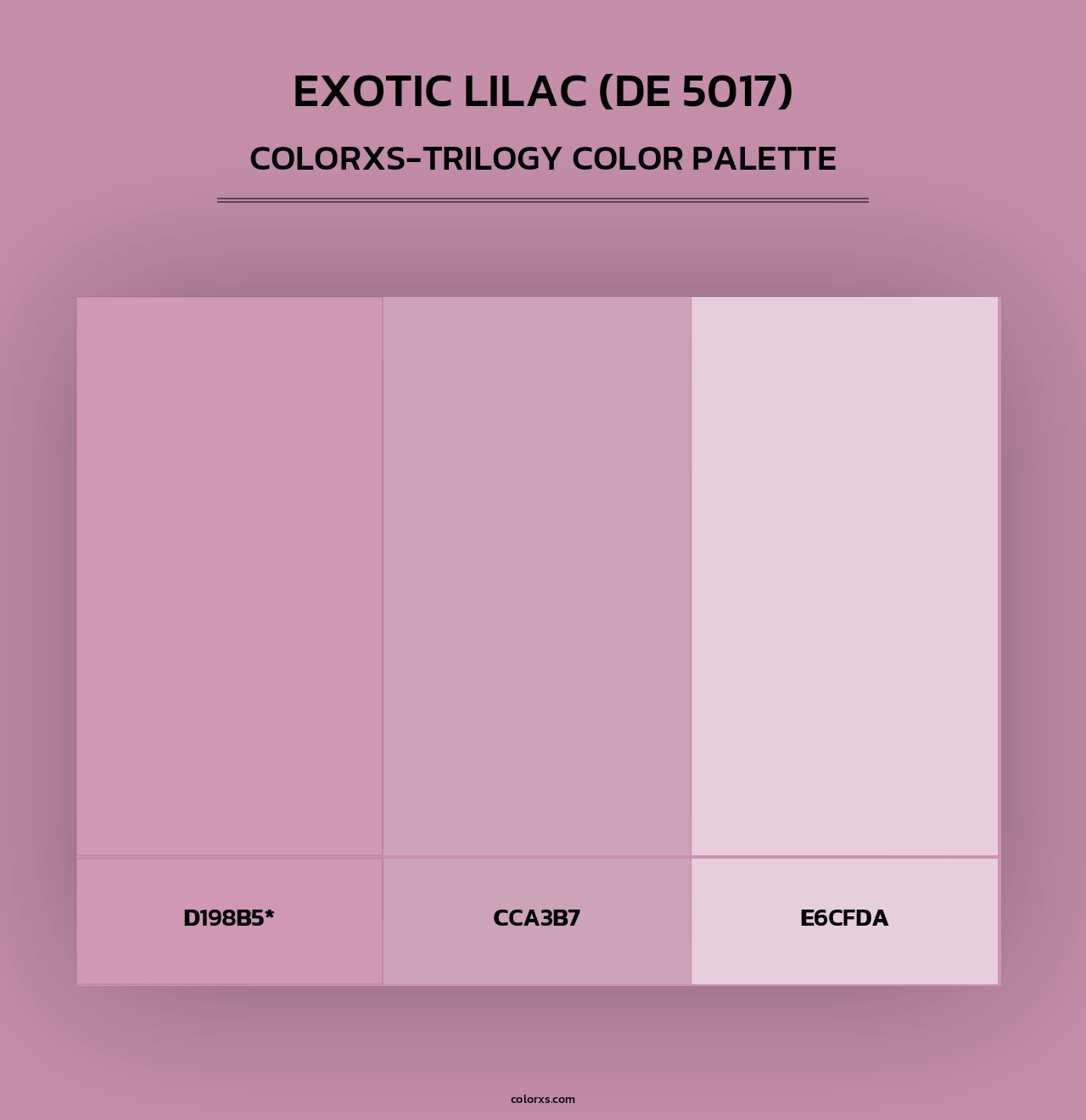 Exotic Lilac (DE 5017) - Colorxs Trilogy Palette