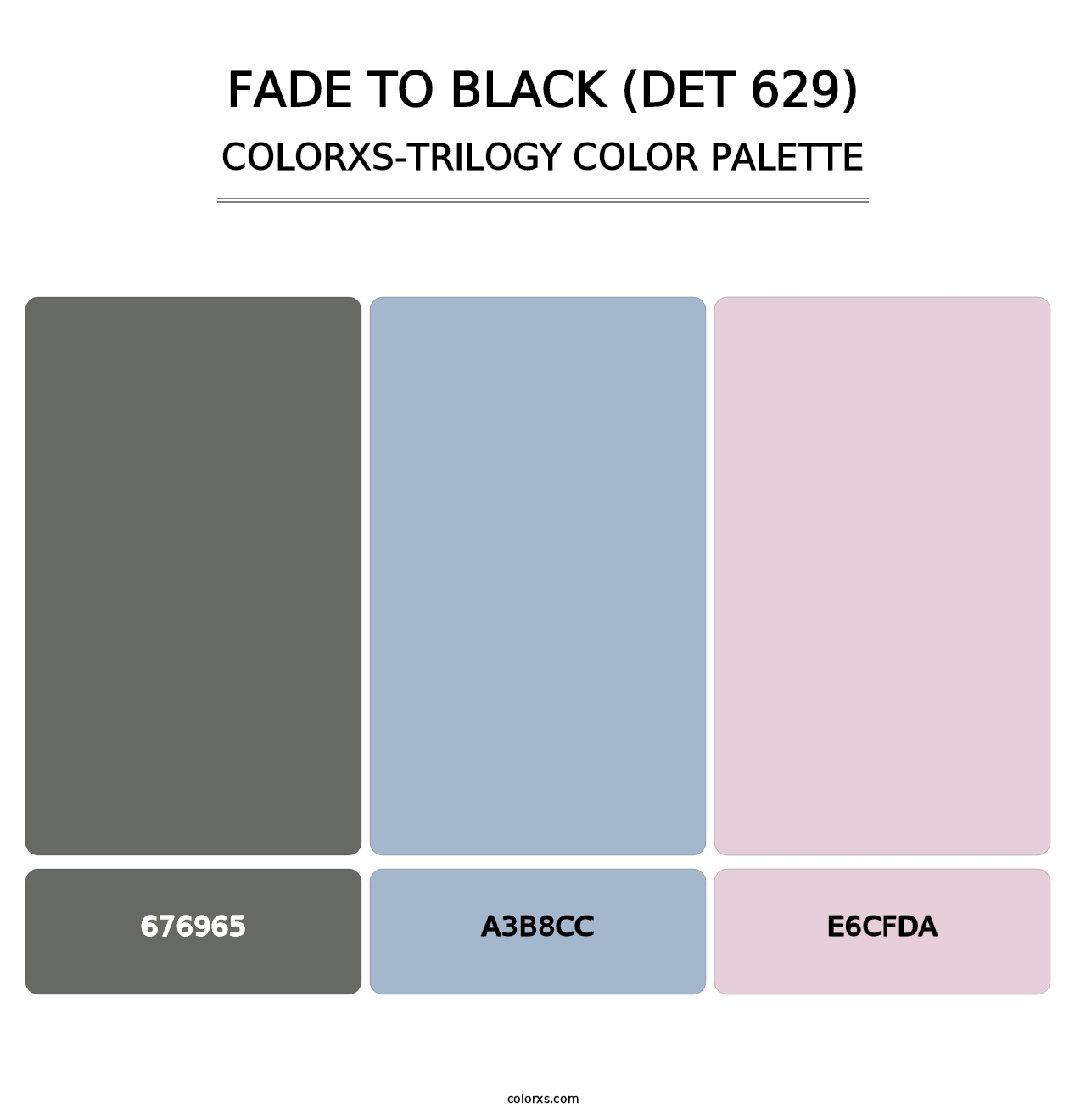 Fade to Black (DET 629) - Colorxs Trilogy Palette