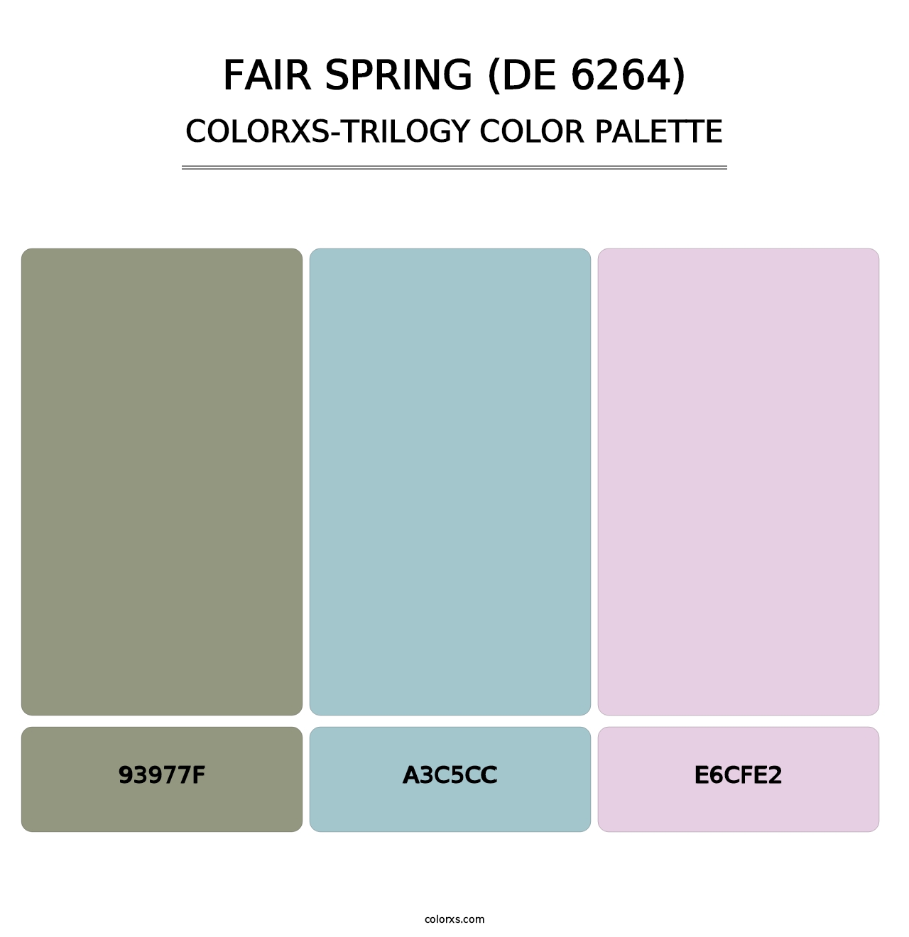 Fair Spring (DE 6264) - Colorxs Trilogy Palette