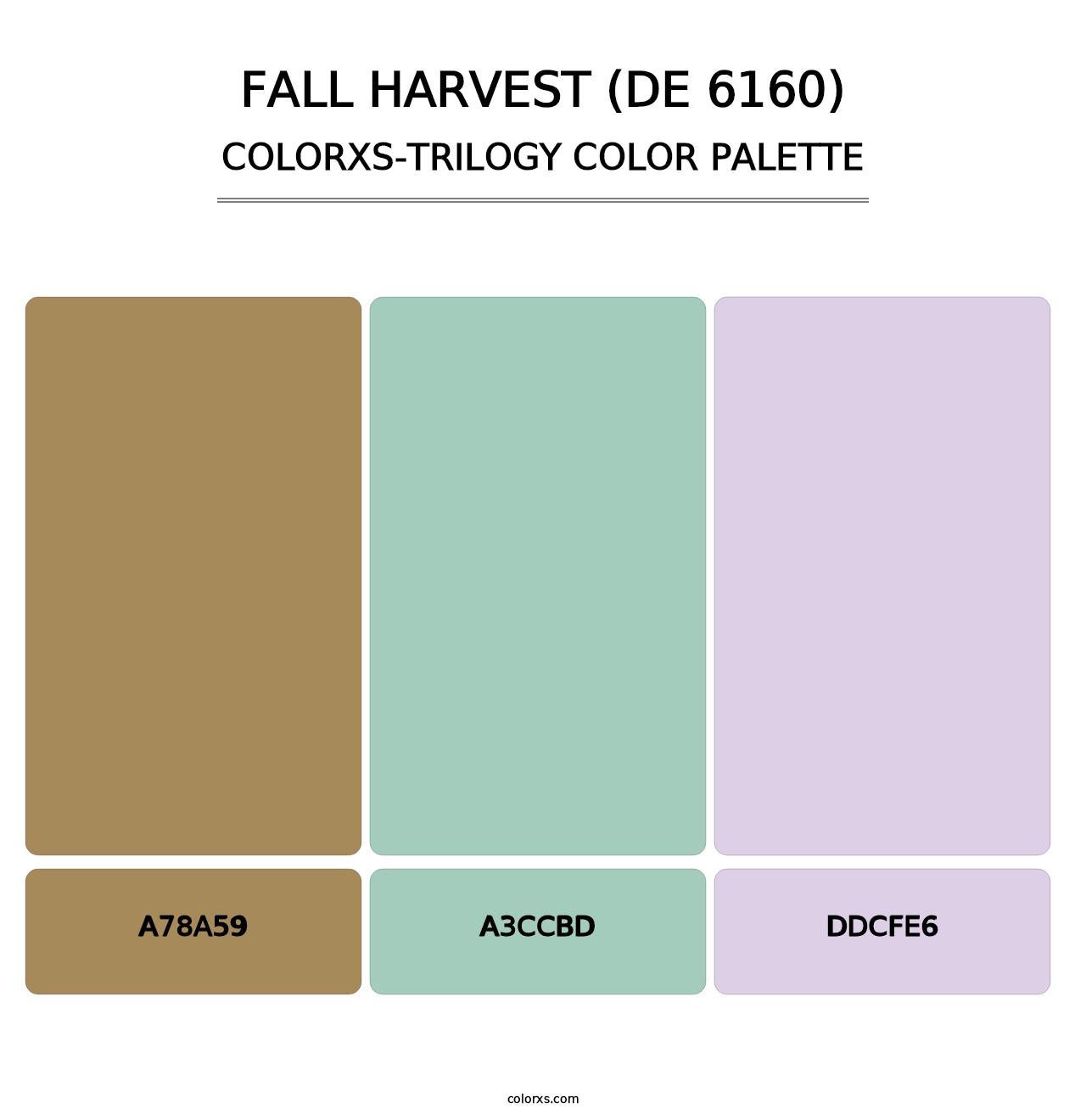 Fall Harvest (DE 6160) - Colorxs Trilogy Palette