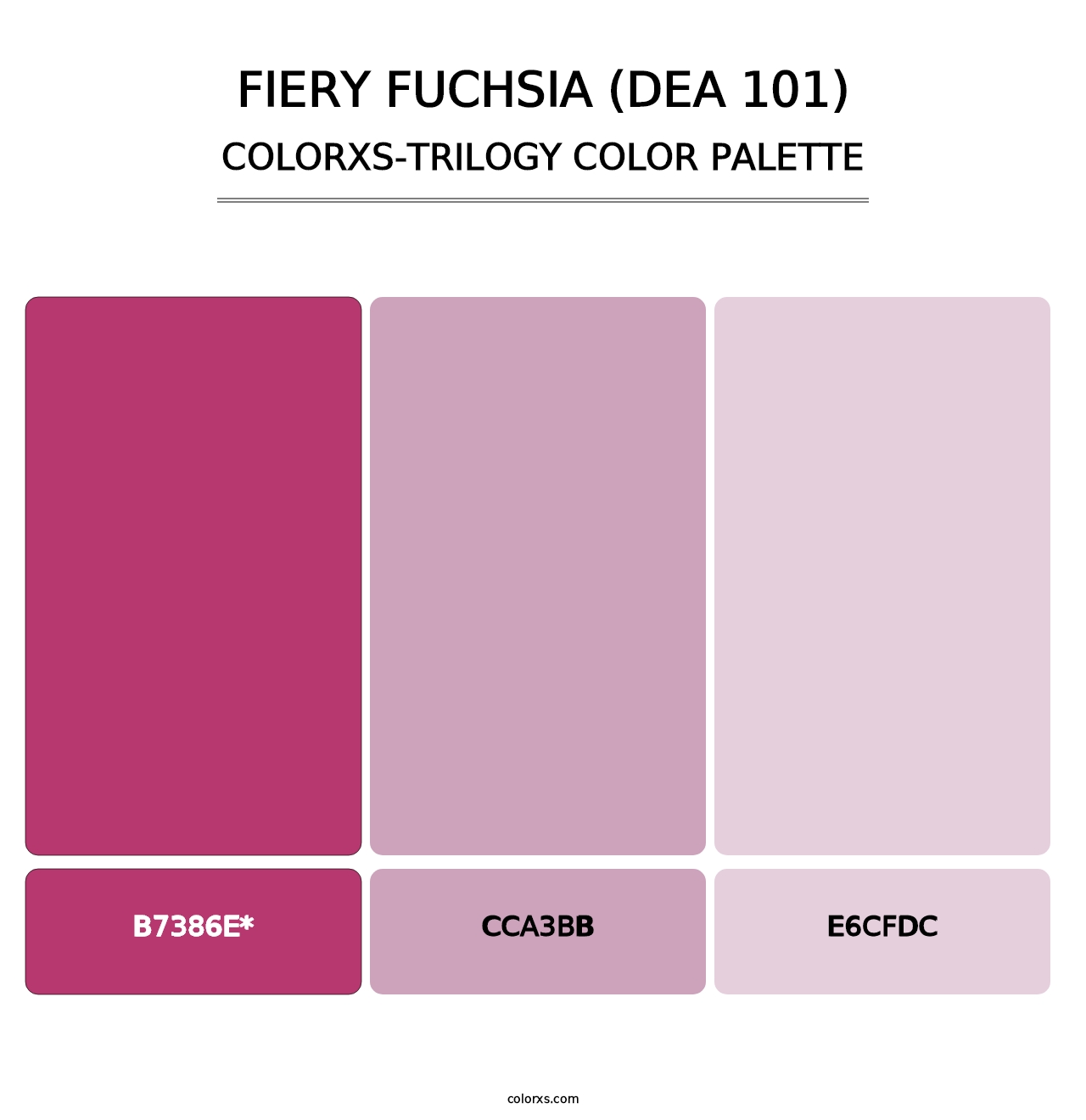 Fiery Fuchsia (DEA 101) - Colorxs Trilogy Palette