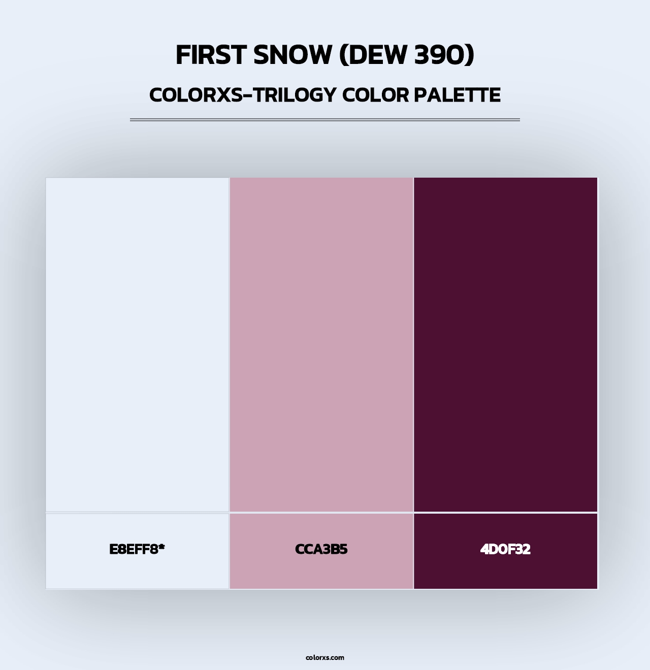 First Snow (DEW 390) - Colorxs Trilogy Palette