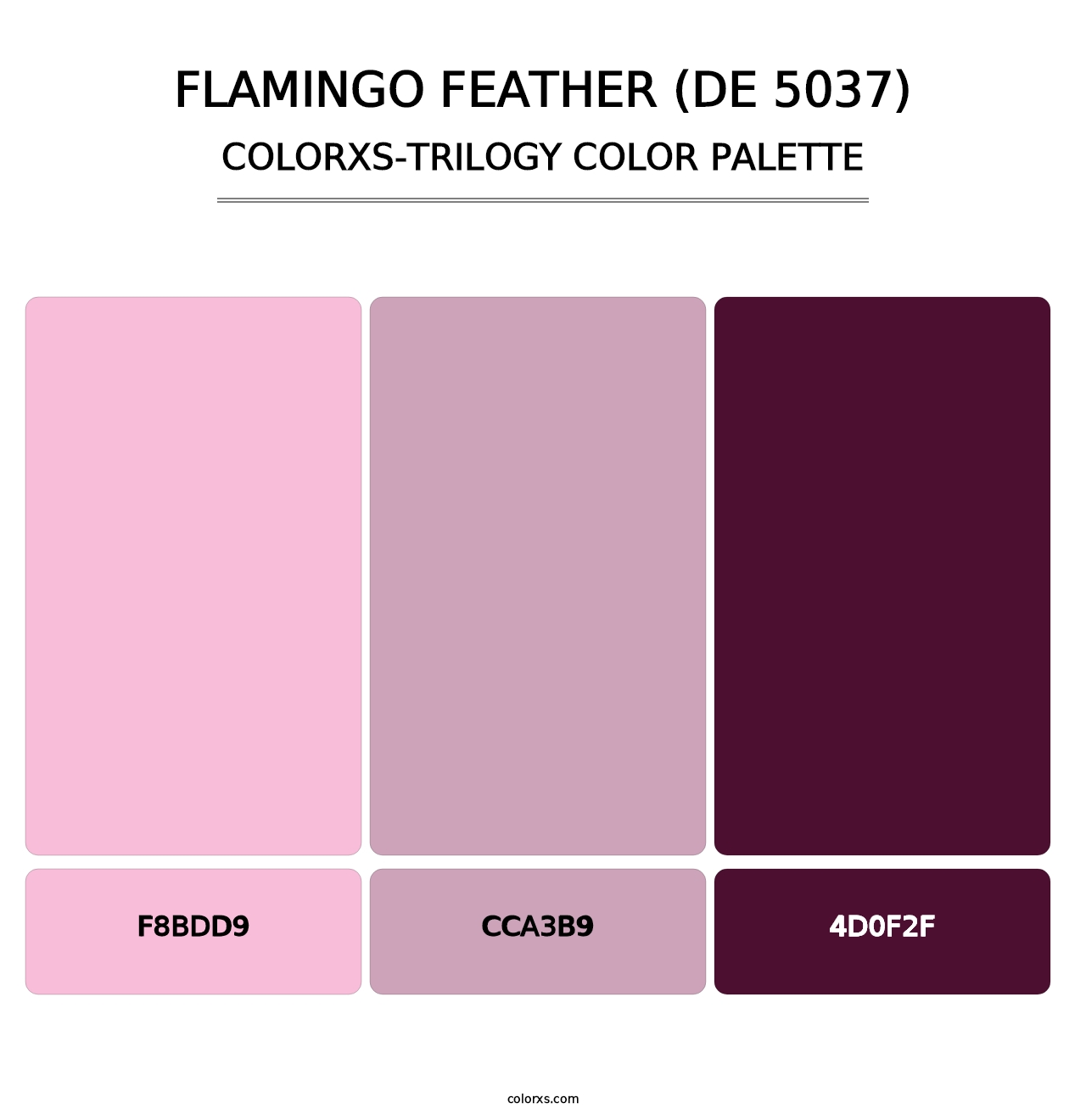 Flamingo Feather (DE 5037) - Colorxs Trilogy Palette