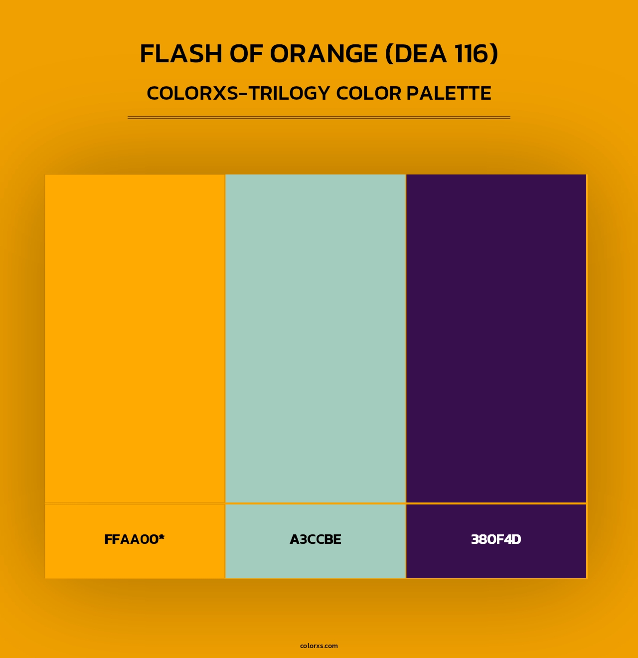 Flash of Orange (DEA 116) - Colorxs Trilogy Palette