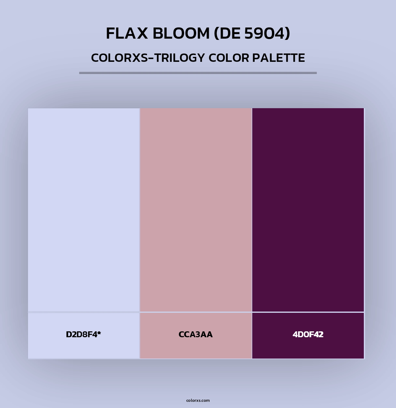 Flax Bloom (DE 5904) - Colorxs Trilogy Palette