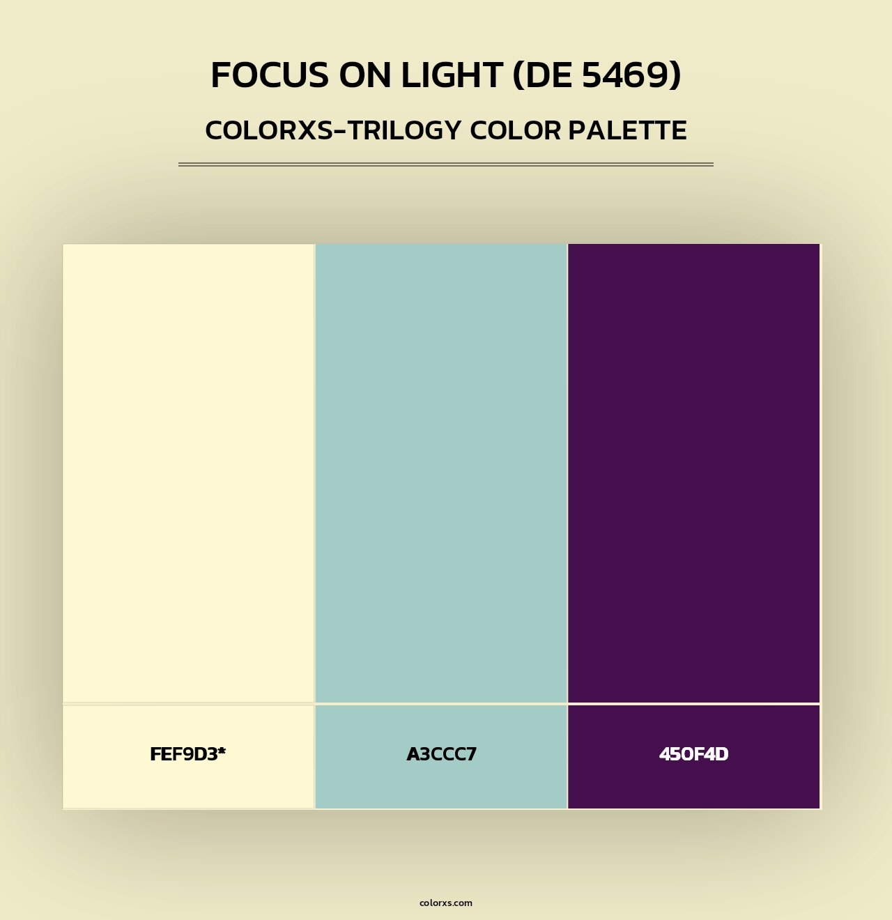 Focus on Light (DE 5469) - Colorxs Trilogy Palette
