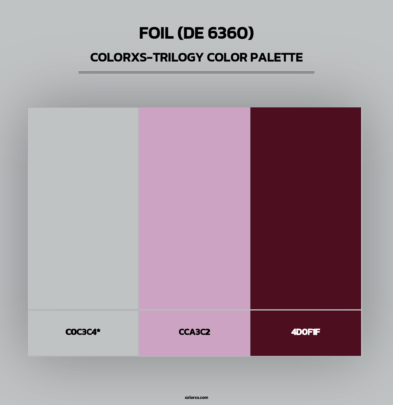 Foil (DE 6360) - Colorxs Trilogy Palette