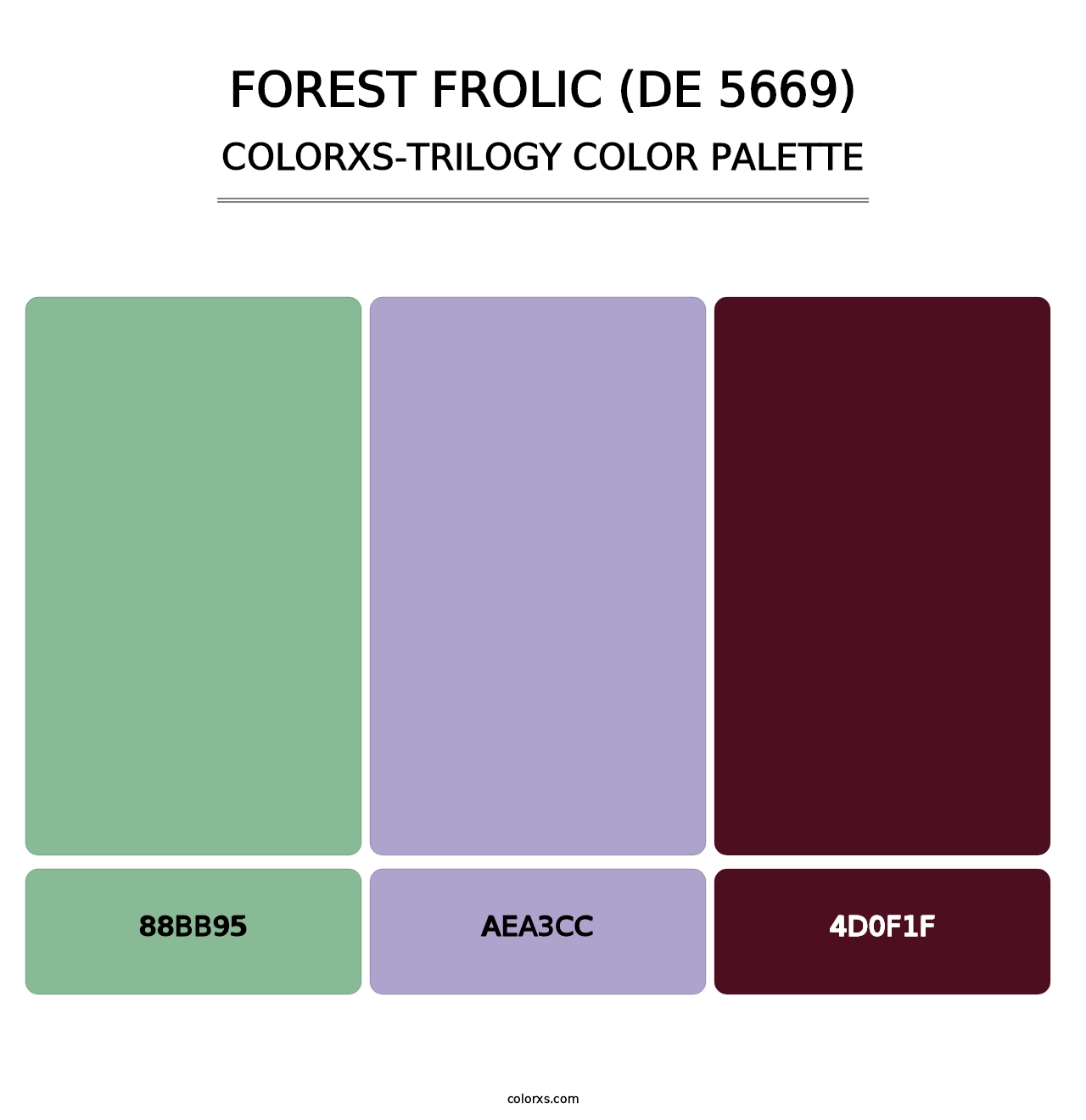 Forest Frolic (DE 5669) - Colorxs Trilogy Palette