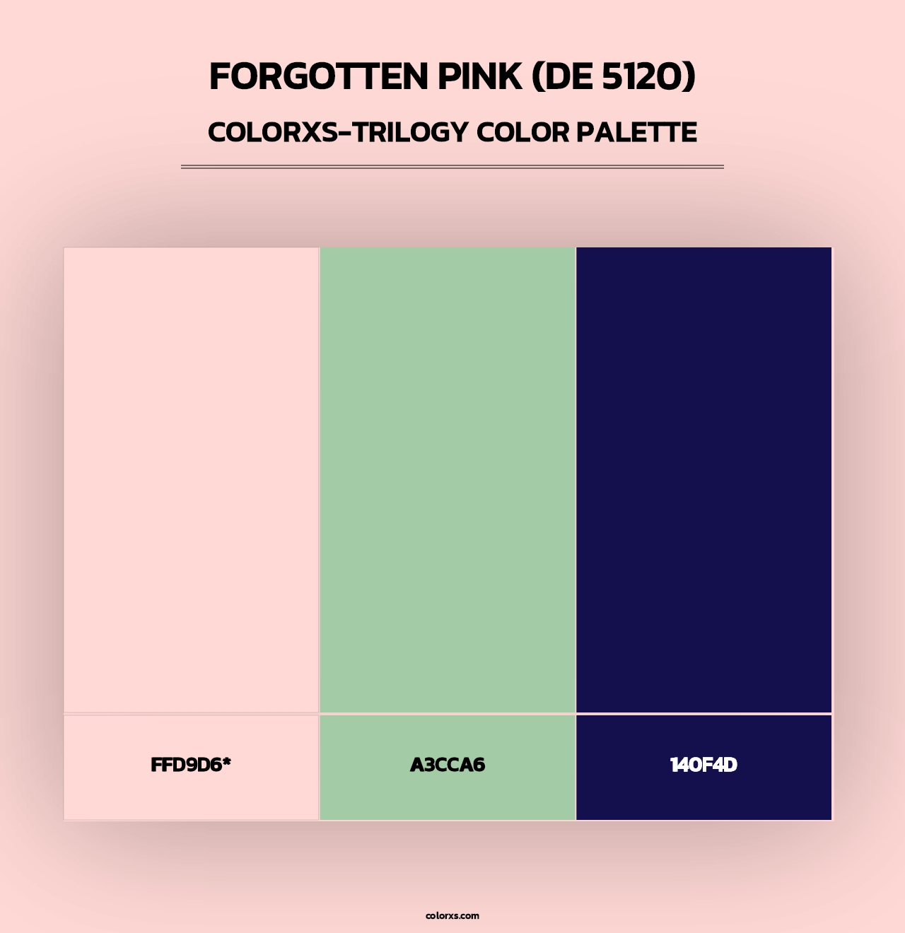 Forgotten Pink (DE 5120) - Colorxs Trilogy Palette