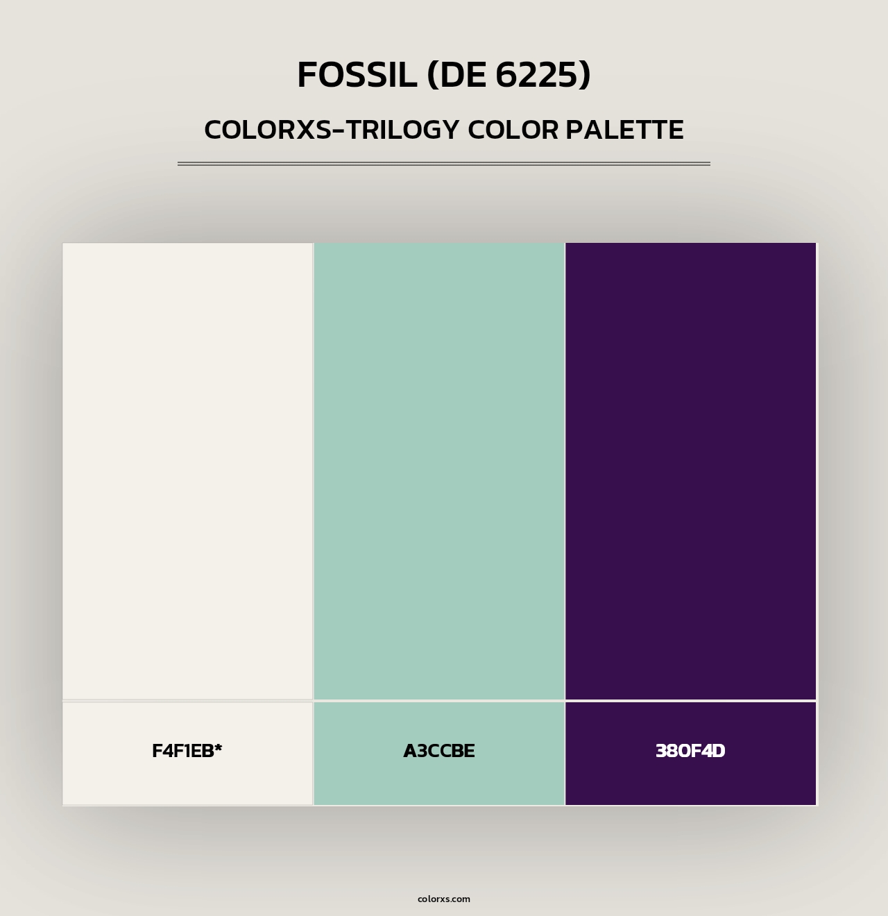 Fossil (DE 6225) - Colorxs Trilogy Palette