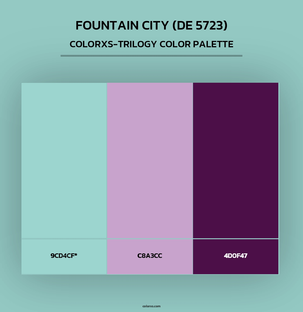 Fountain City (DE 5723) - Colorxs Trilogy Palette