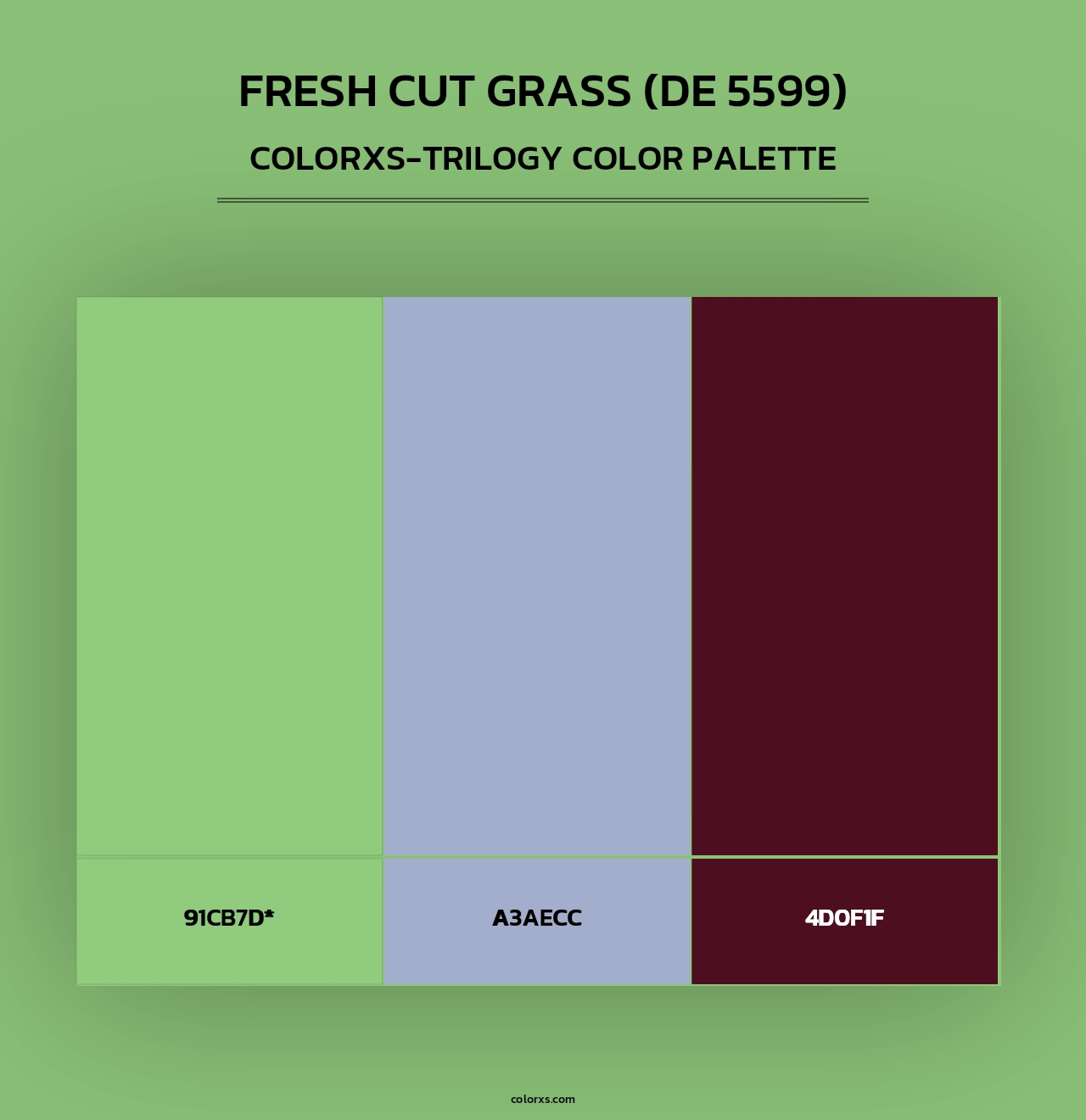 Fresh Cut Grass (DE 5599) - Colorxs Trilogy Palette