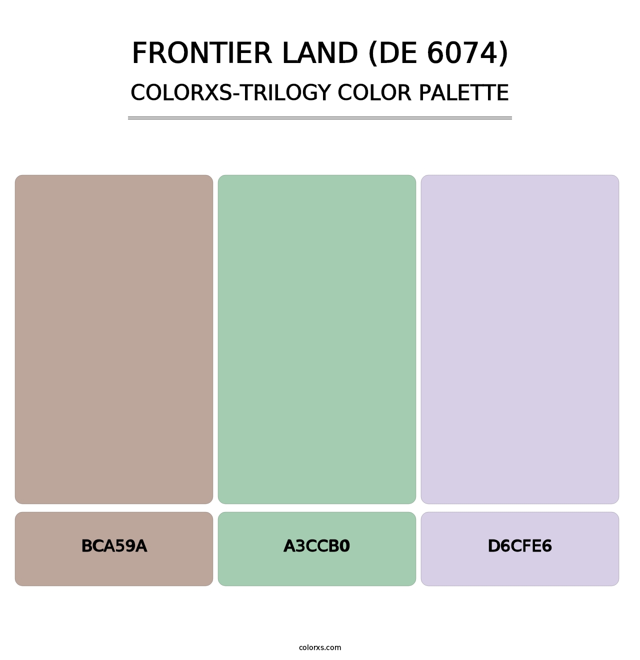 Frontier Land (DE 6074) - Colorxs Trilogy Palette