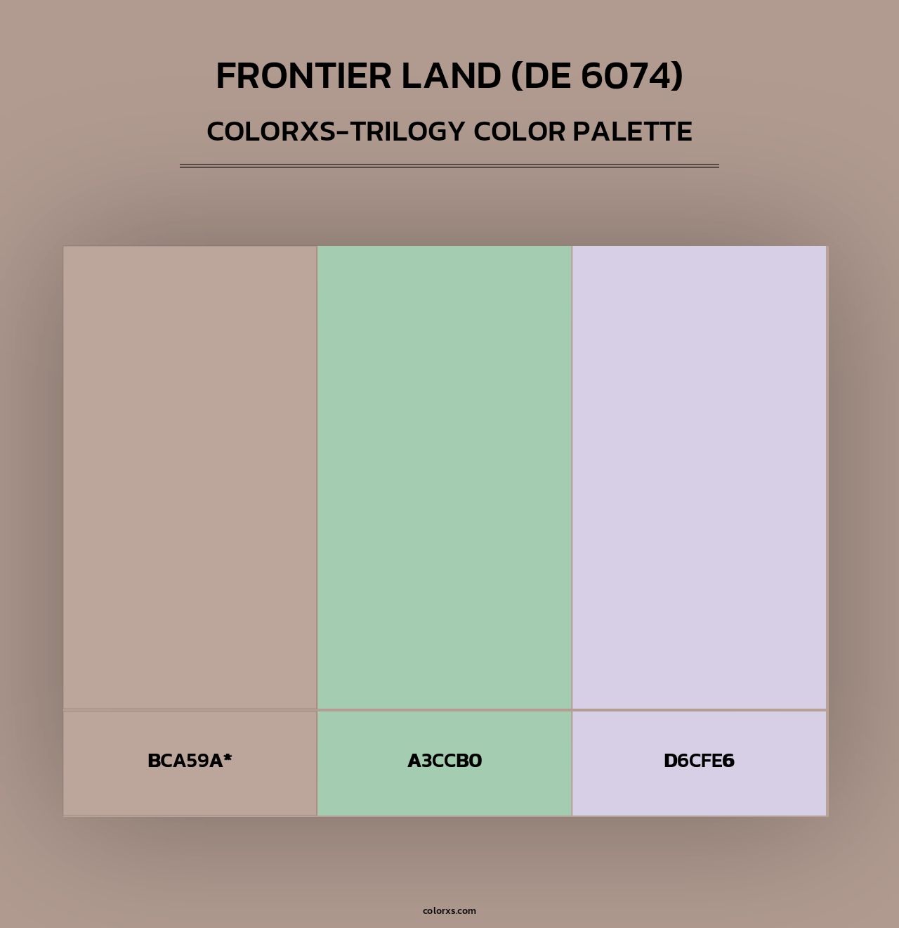 Frontier Land (DE 6074) - Colorxs Trilogy Palette
