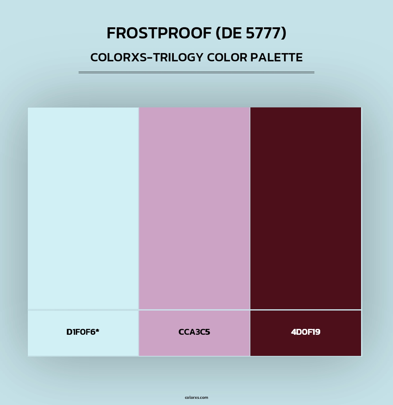 Frostproof (DE 5777) - Colorxs Trilogy Palette