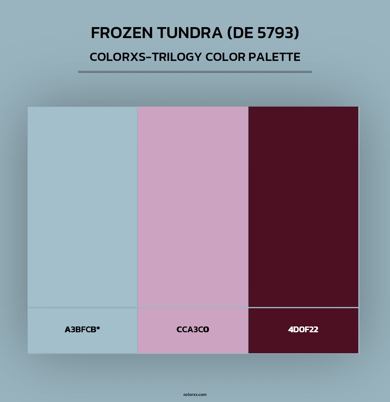 Frozen Tundra (DE 5793) - Colorxs Trilogy Palette