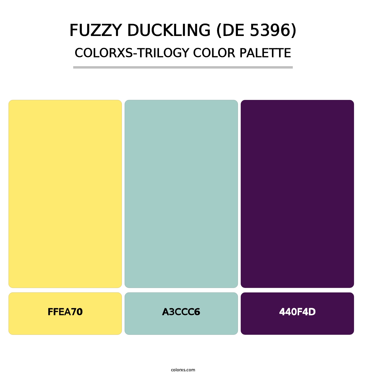 Fuzzy Duckling (DE 5396) - Colorxs Trilogy Palette