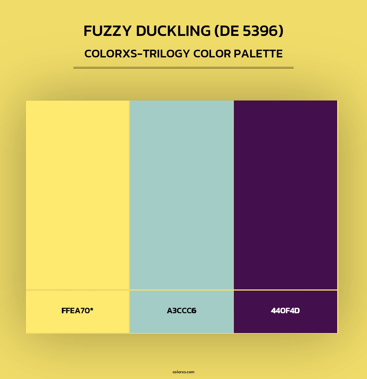 Fuzzy Duckling (DE 5396) - Colorxs Trilogy Palette