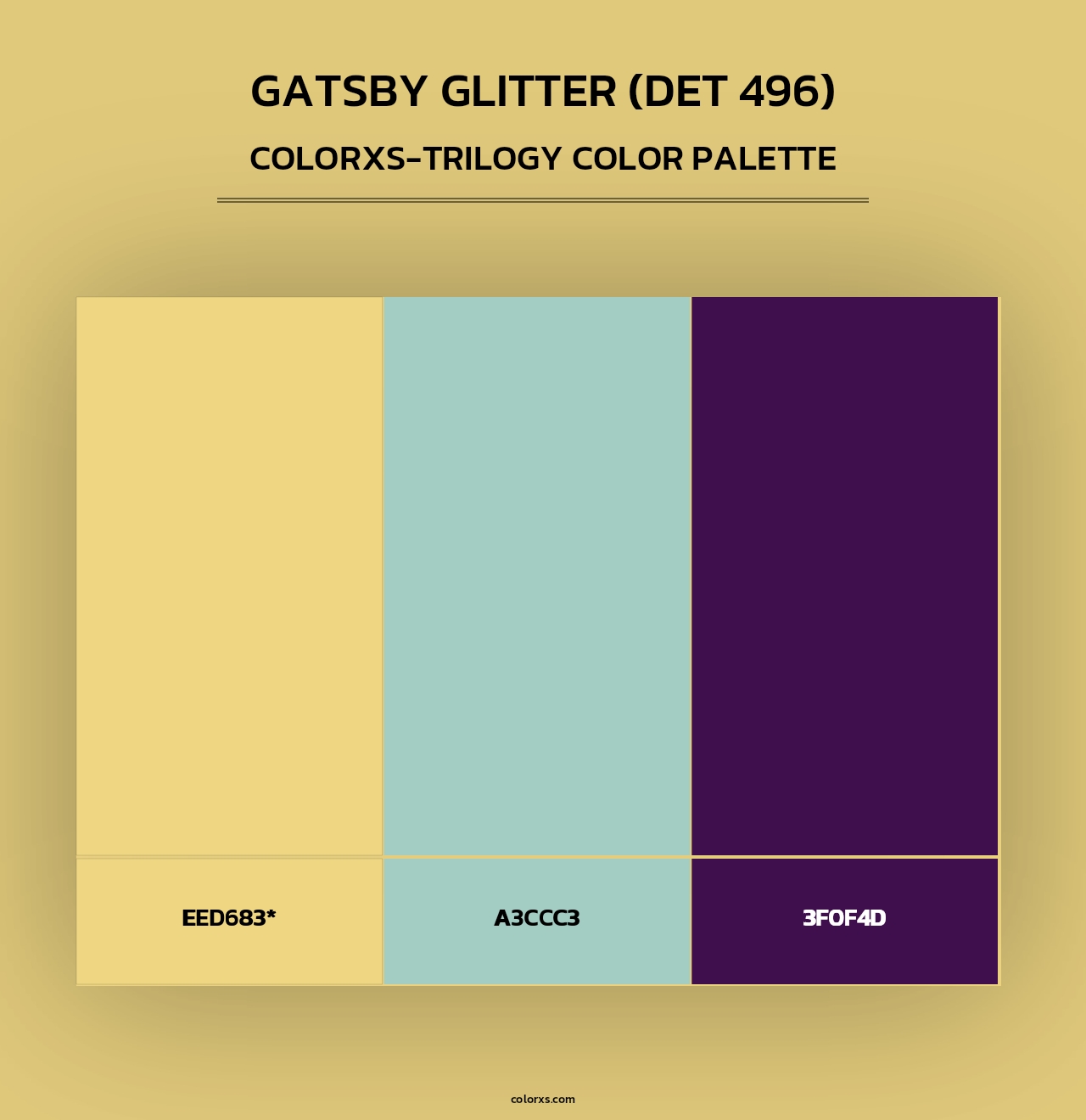 Gatsby Glitter (DET 496) - Colorxs Trilogy Palette
