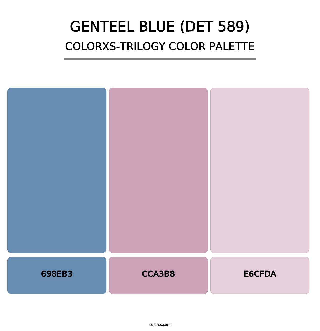 Genteel Blue (DET 589) - Colorxs Trilogy Palette