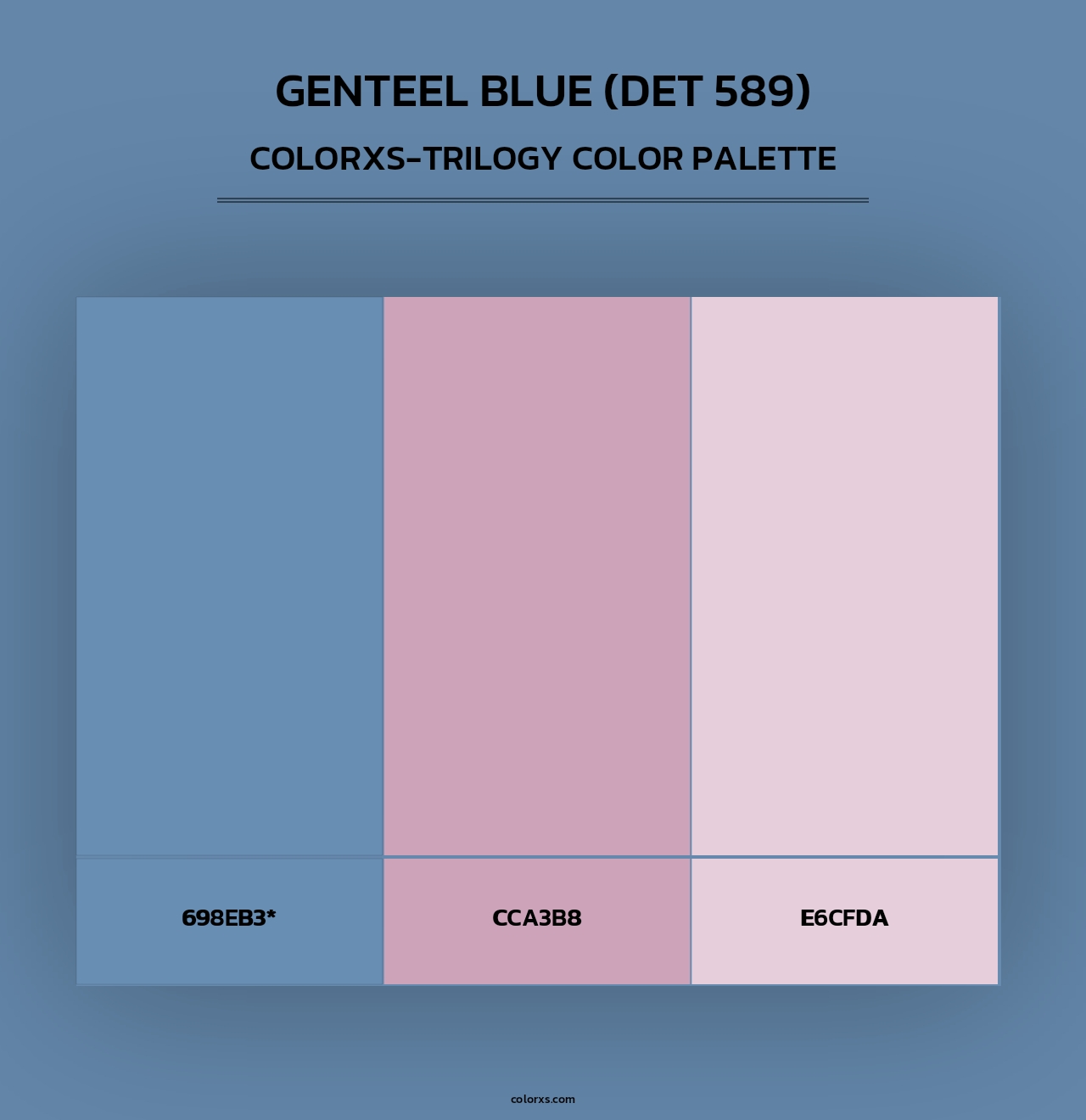 Genteel Blue (DET 589) - Colorxs Trilogy Palette