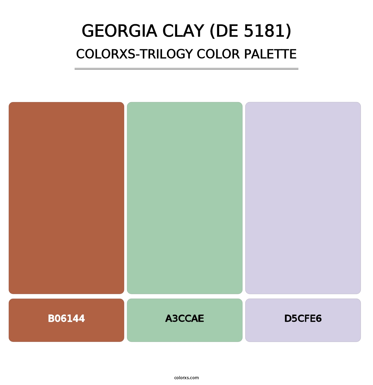 Georgia Clay (DE 5181) - Colorxs Trilogy Palette