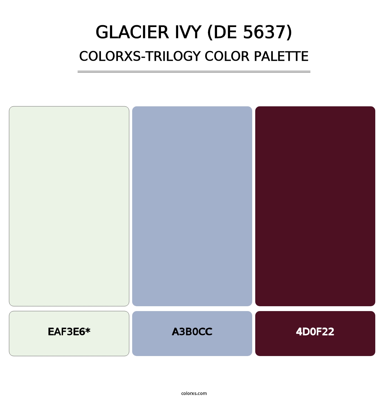 Glacier Ivy (DE 5637) - Colorxs Trilogy Palette