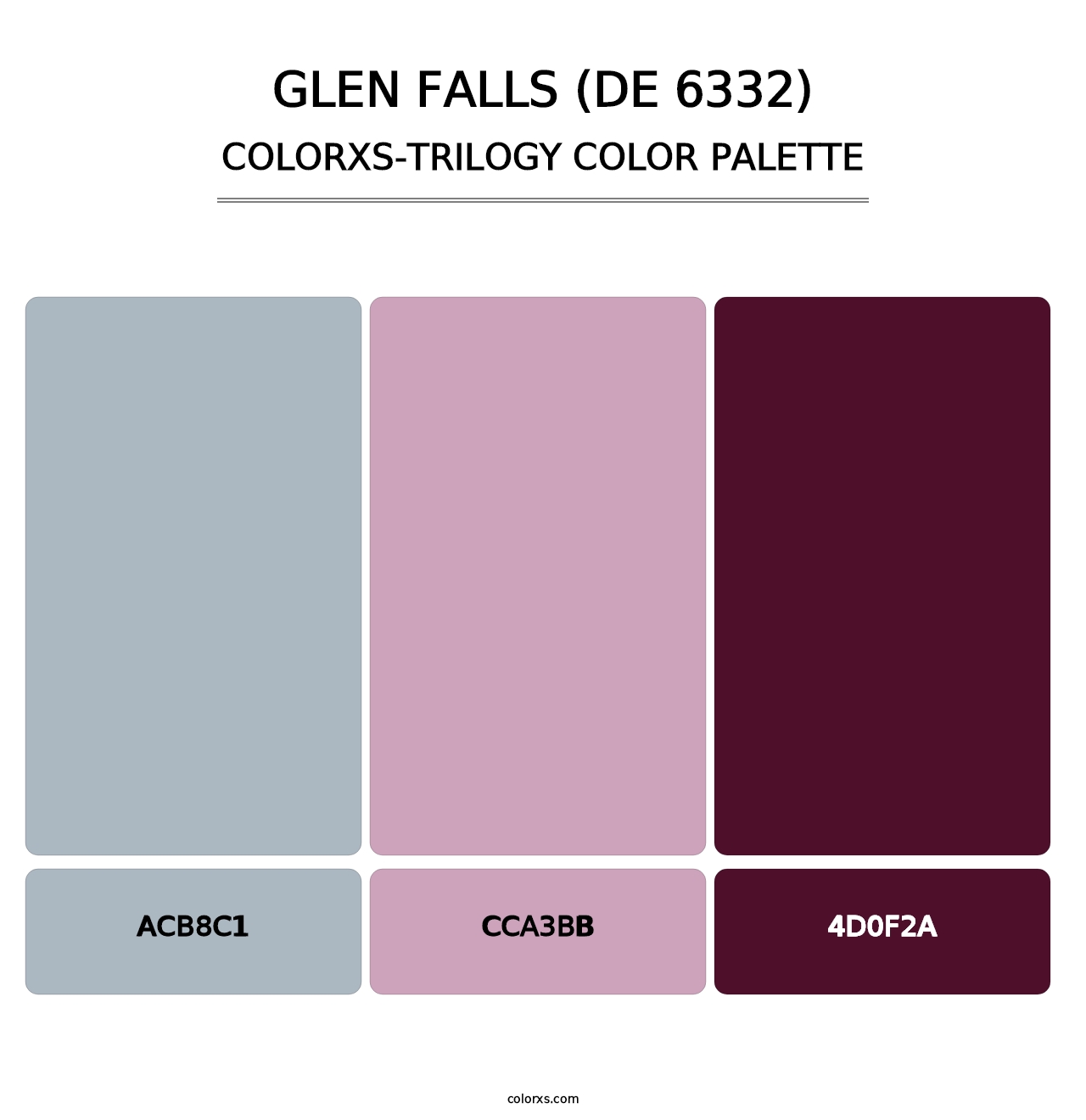 Glen Falls (DE 6332) - Colorxs Trilogy Palette