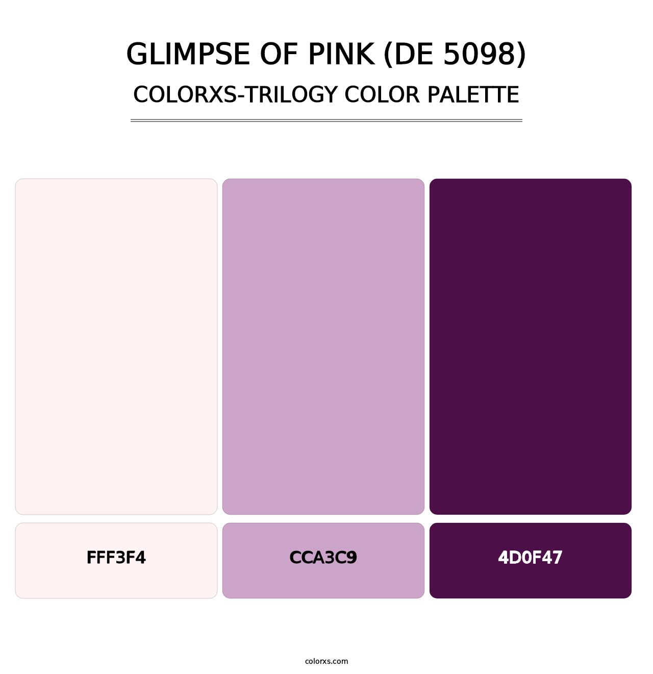 Glimpse of Pink (DE 5098) - Colorxs Trilogy Palette