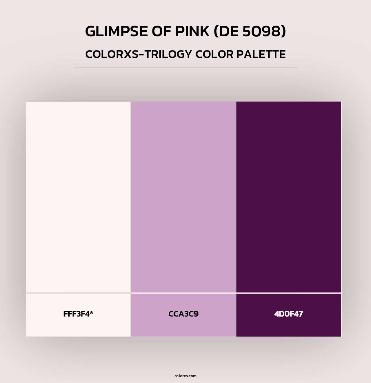 Glimpse of Pink (DE 5098) - Colorxs Trilogy Palette